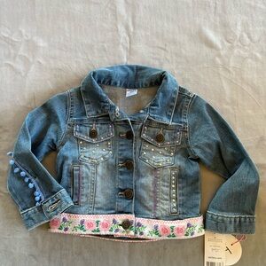 Upcycled handmade embellishments denim jacket